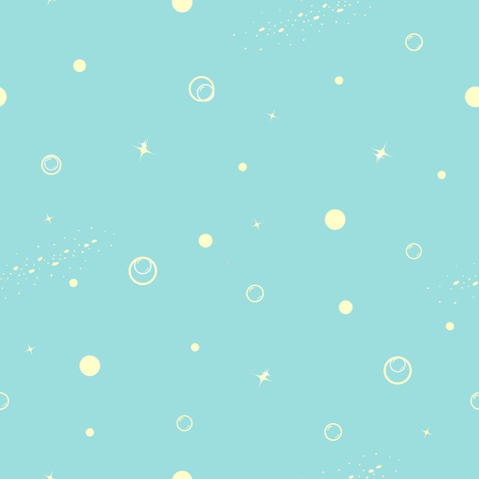 Bubbles vector seamless pattern. Vector illustration.
