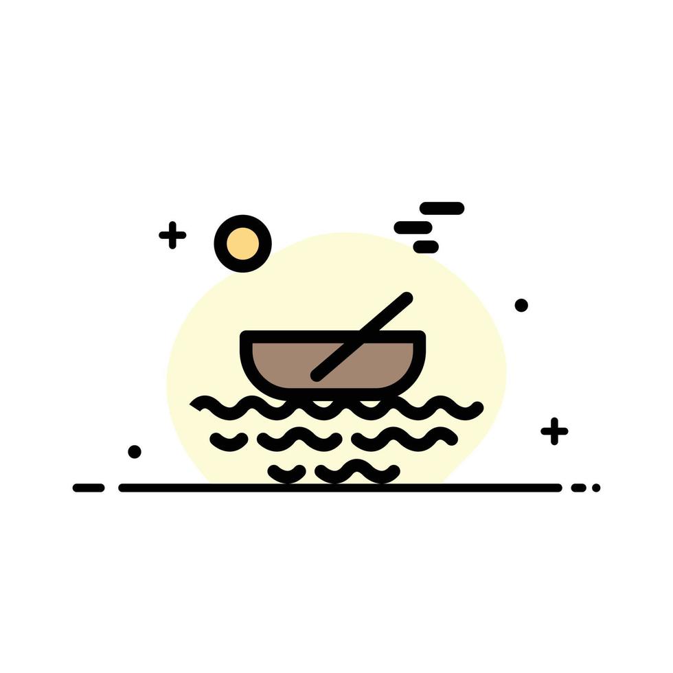 achievement flag mission mountain success Flat Color Icon Vector