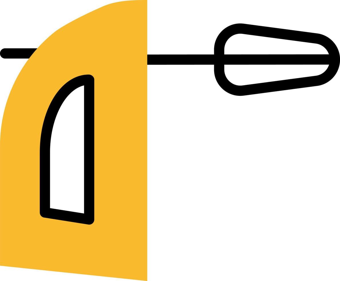 Mezclador doméstico, ilustración, vector sobre fondo blanco.