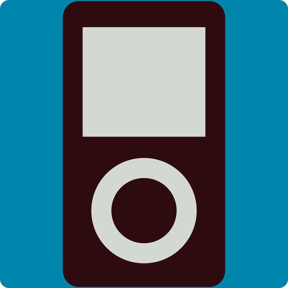 MP3 player, illustration, vector, on a white background. vector