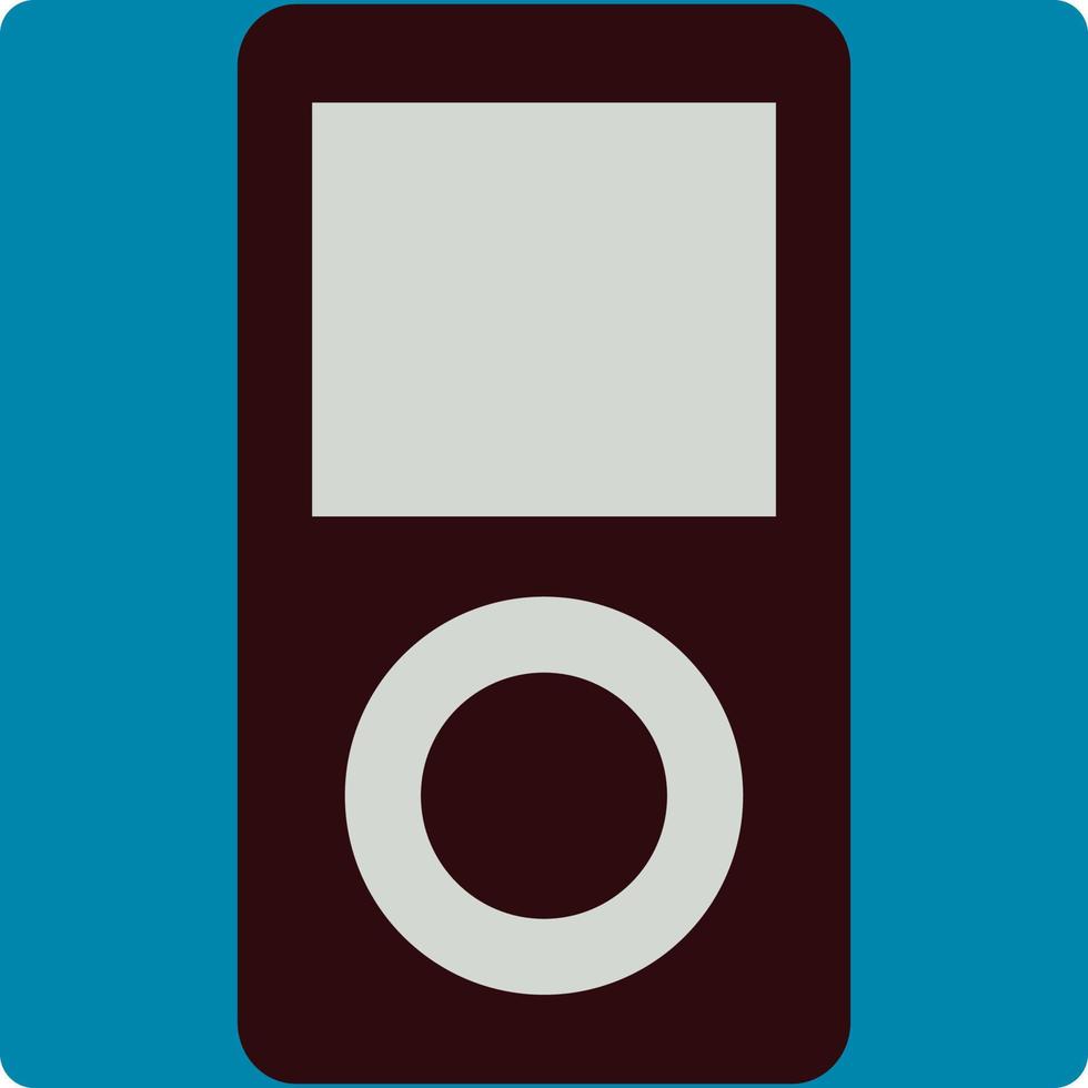 MP3 player, illustration, vector, on a white background. vector