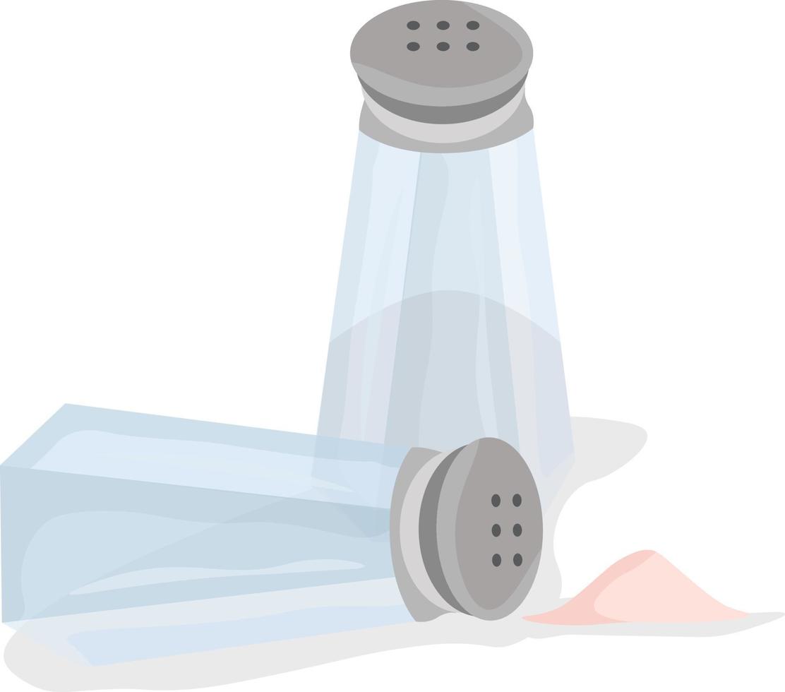 Salt cellar, illustration, vector on white background