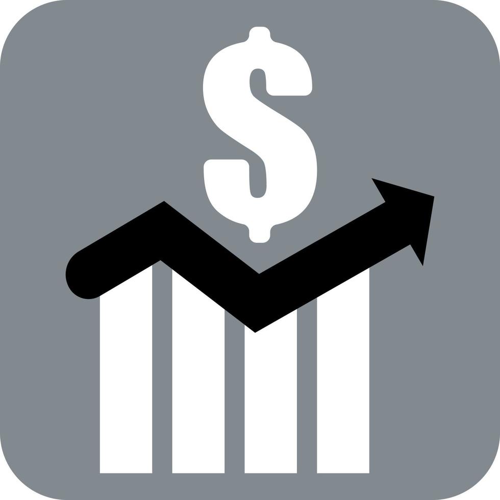 Management dollar analytics, illustration, vector on a white background.