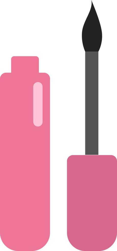 Pink mascara, illustration, vector on a white background
