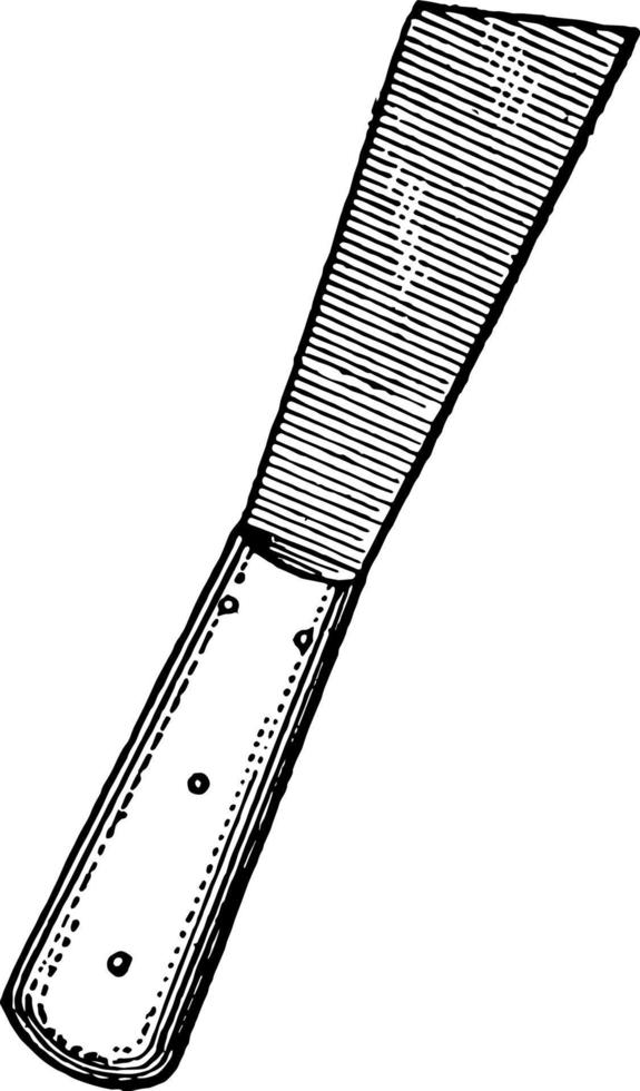 Putty Knife vintage illustration. vector