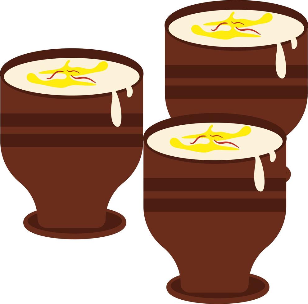 Sweet lassi ,illustration, vector on white background.