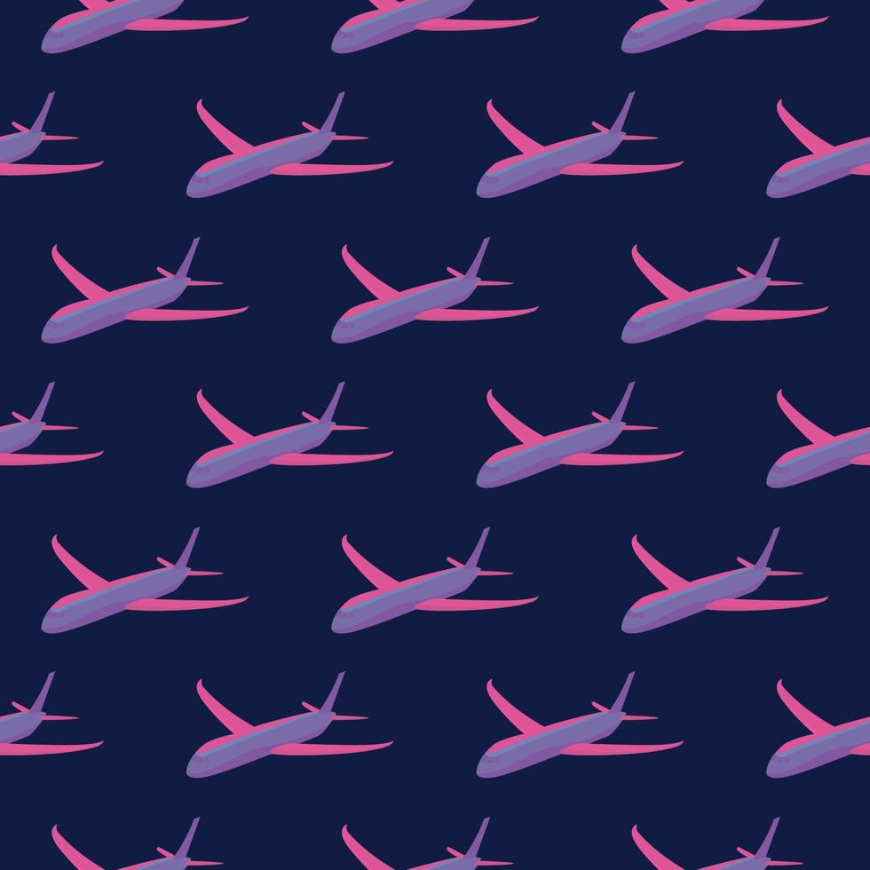 Airplane pattern, illustration, vector on white background 13509976