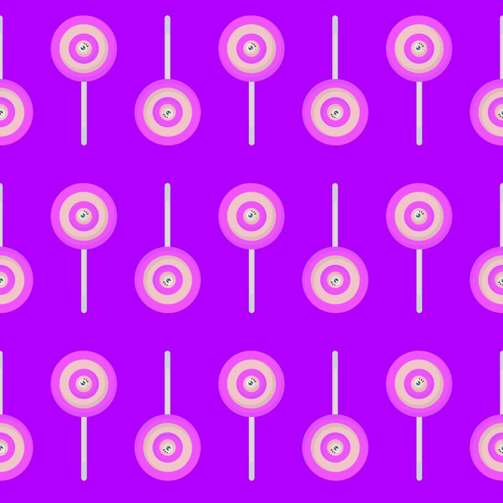 Lollipop pattern, illustration, vector on white background.