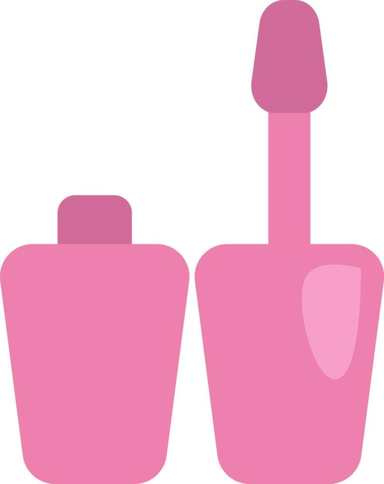 Make up lip gloss, illustration, vector on a white background.