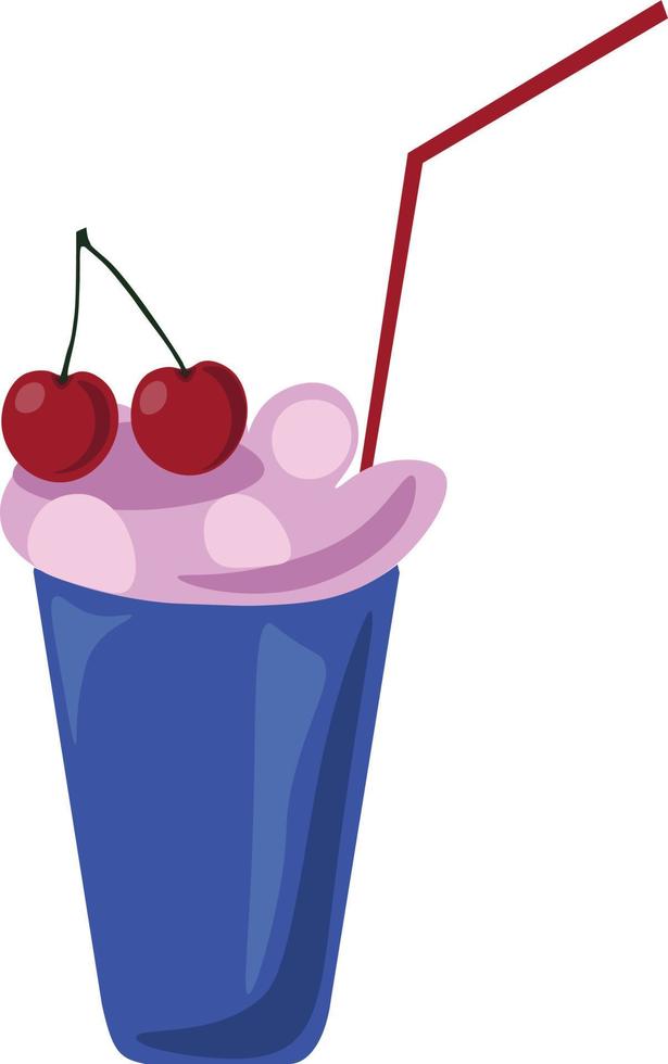 Smoothy, illustration, vector on white background.