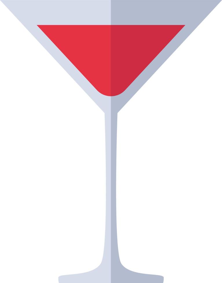 Red cosmopolitan, illustration, vector on white background.