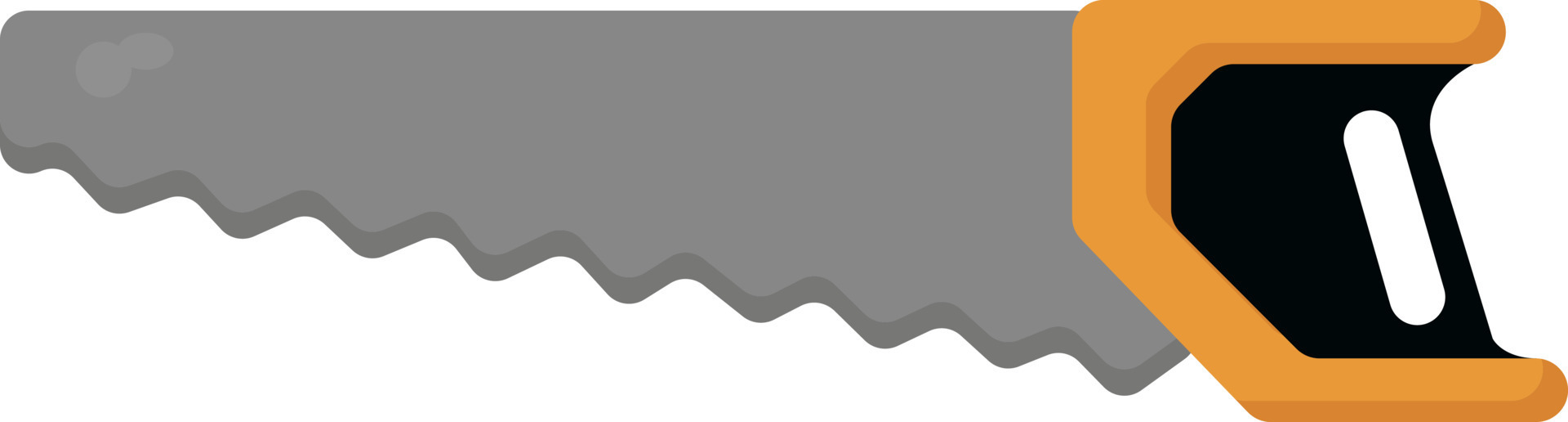 Hand saw, illustration, vector on white background 13510432 Vector Art