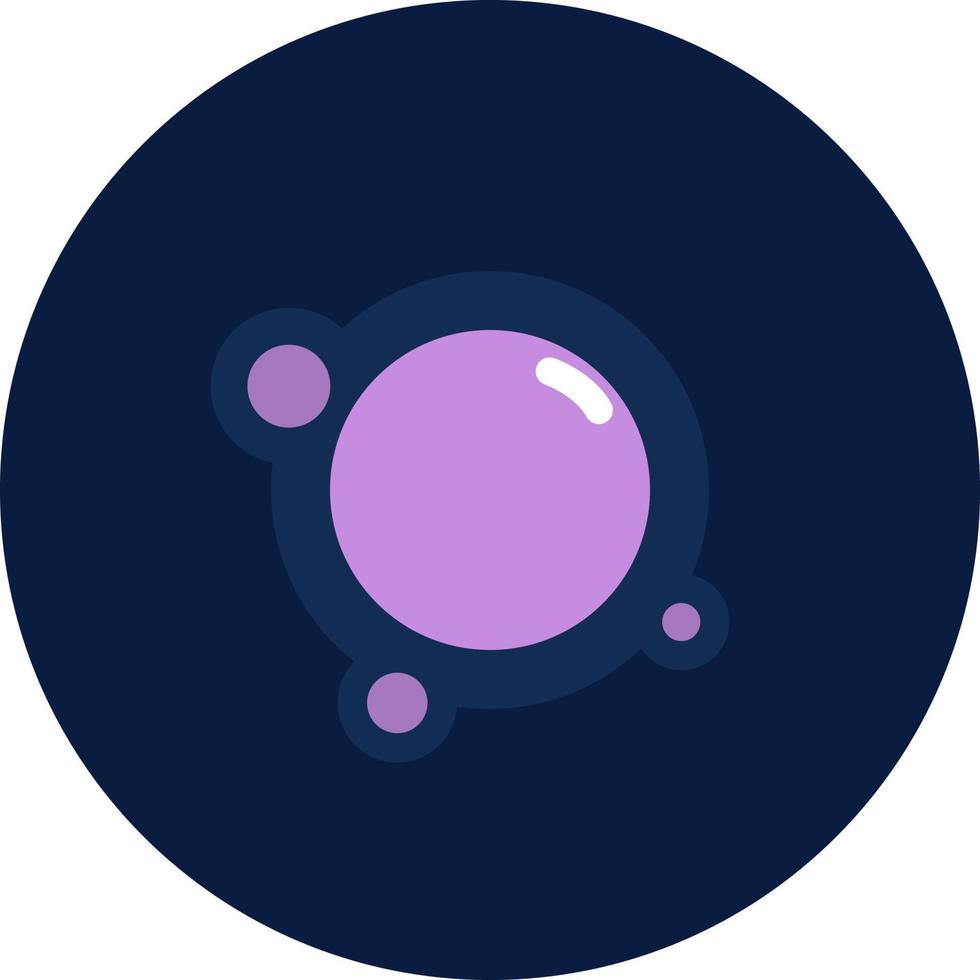 Purple planet, illustration, vector, on a white background. vector