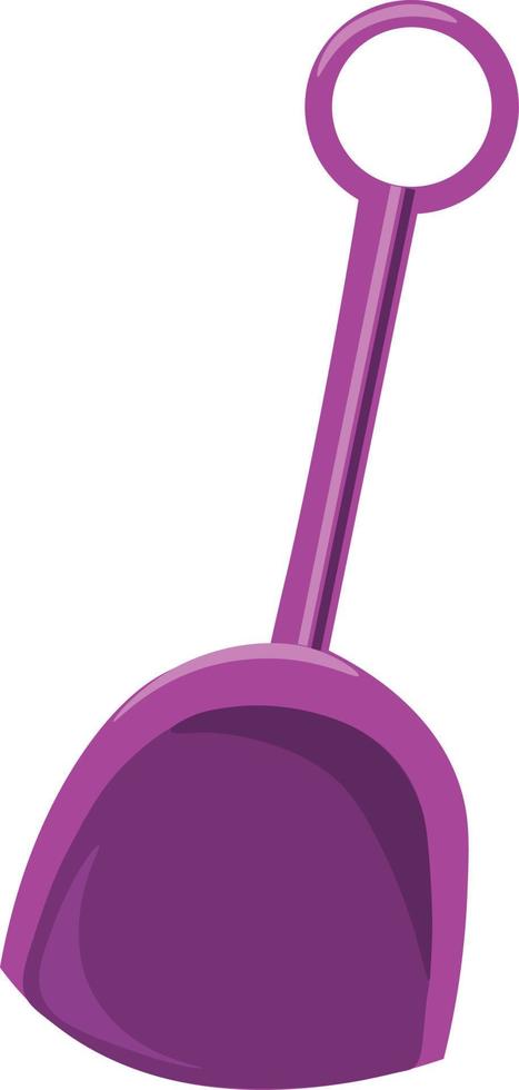 Shovel toy, illustration, vector on white background.