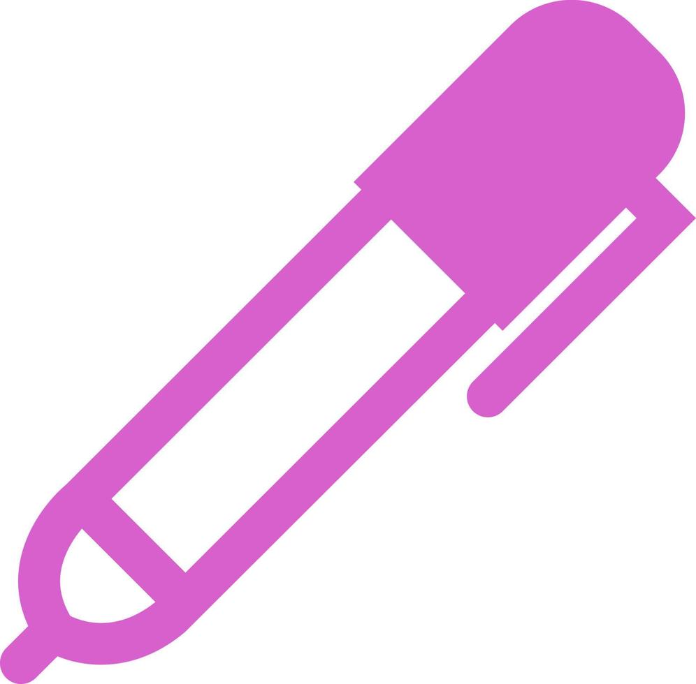 Purple pen, illustration, on a white background. 13510605 Vector Art at