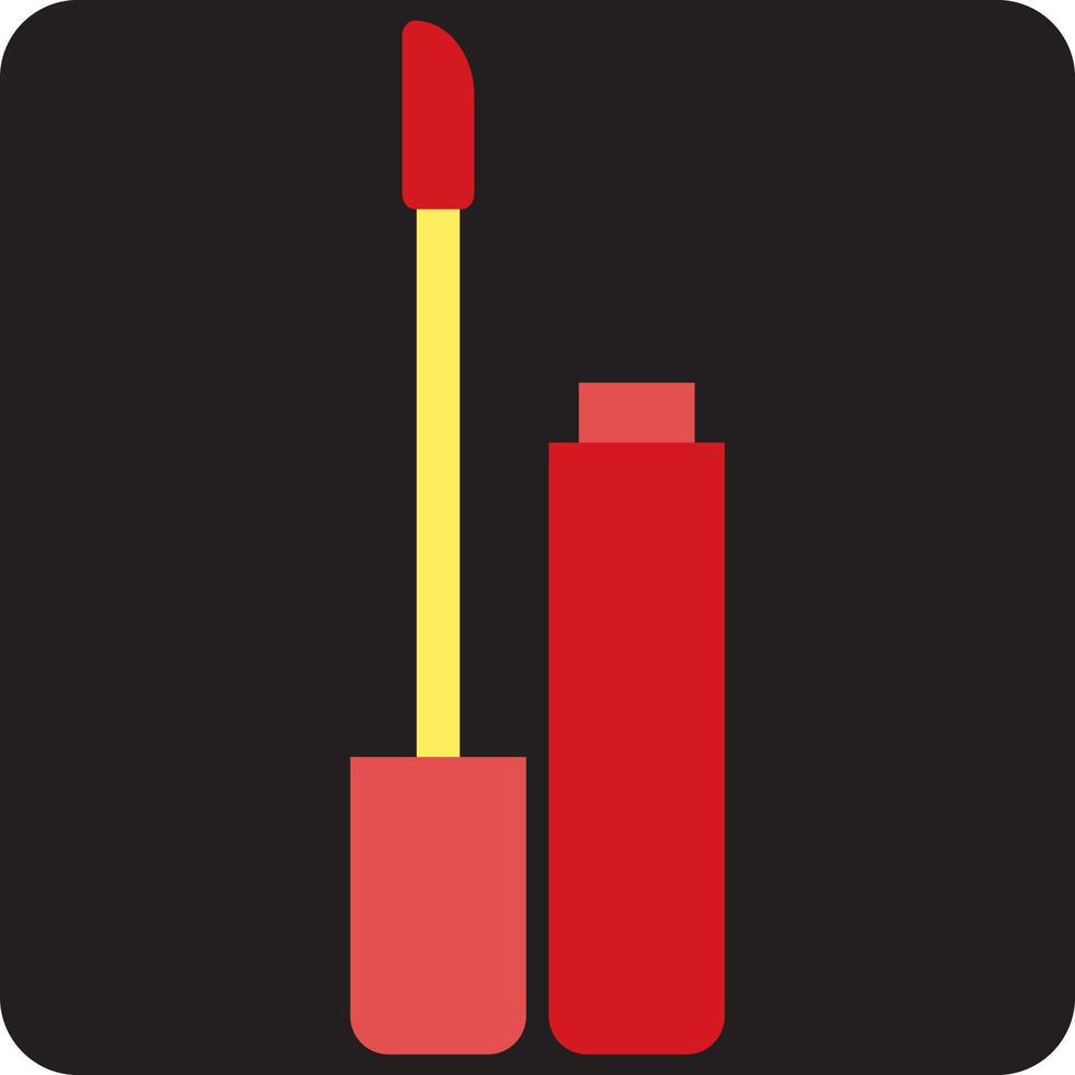 Red lipgloss, illustration, vector on a white background.