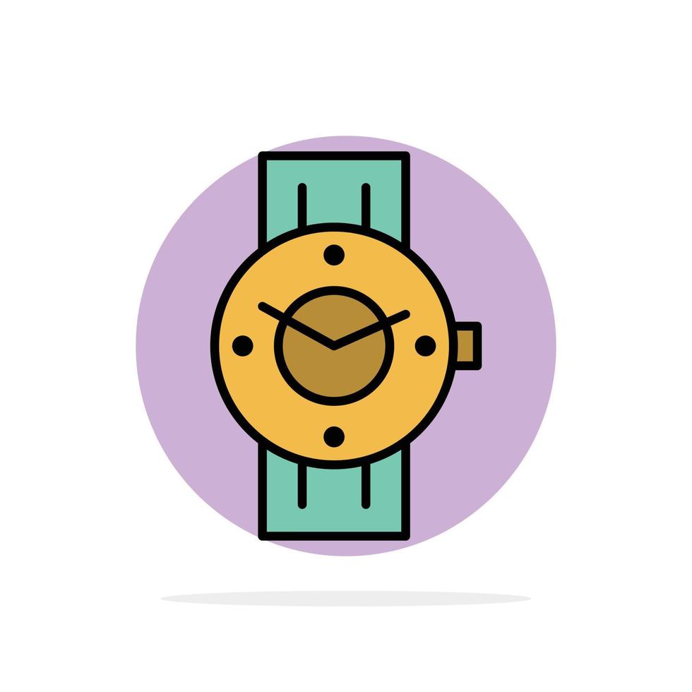 Watch Smart Watch Time Phone Android Abstract Circle Background Flat color Icon vector