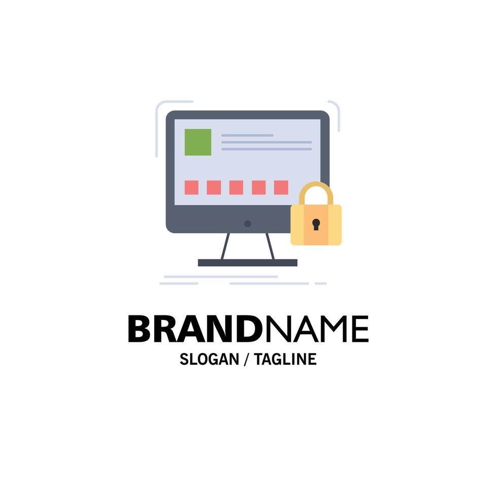 protect protection lock safety secure Flat Color Icon Vector