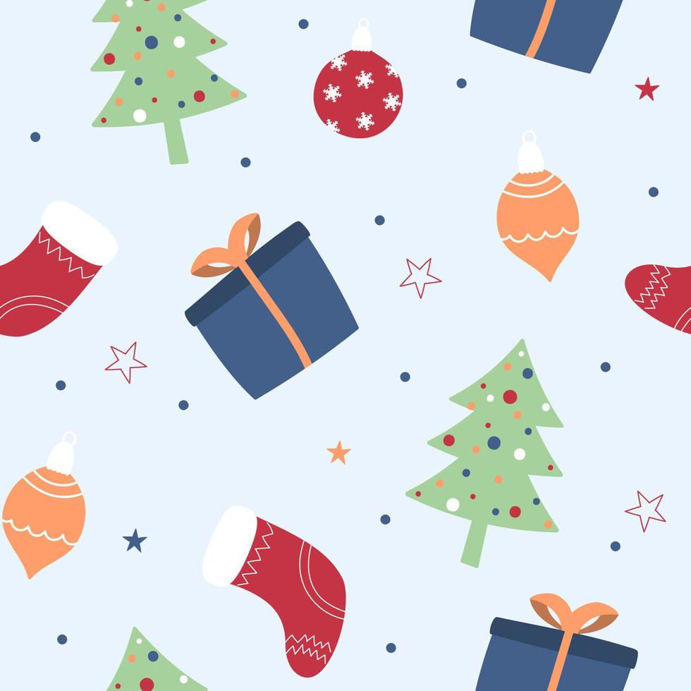 merry christmas pattern vector