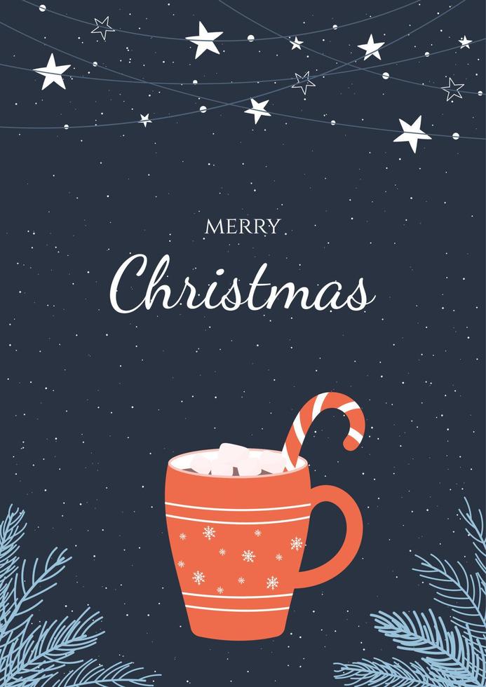 Christmas card design vector