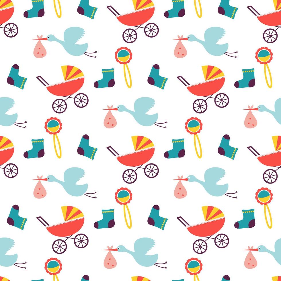 baby pattern design vector
