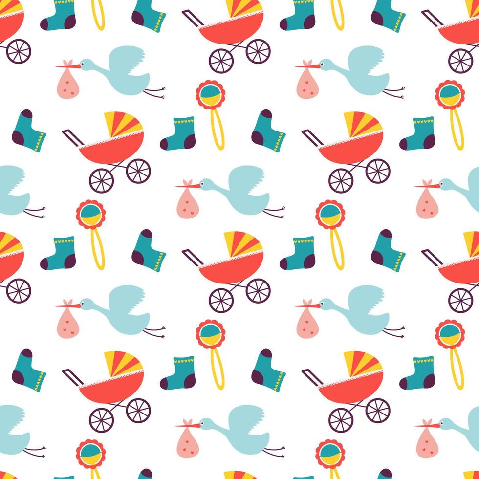 baby pattern design vector