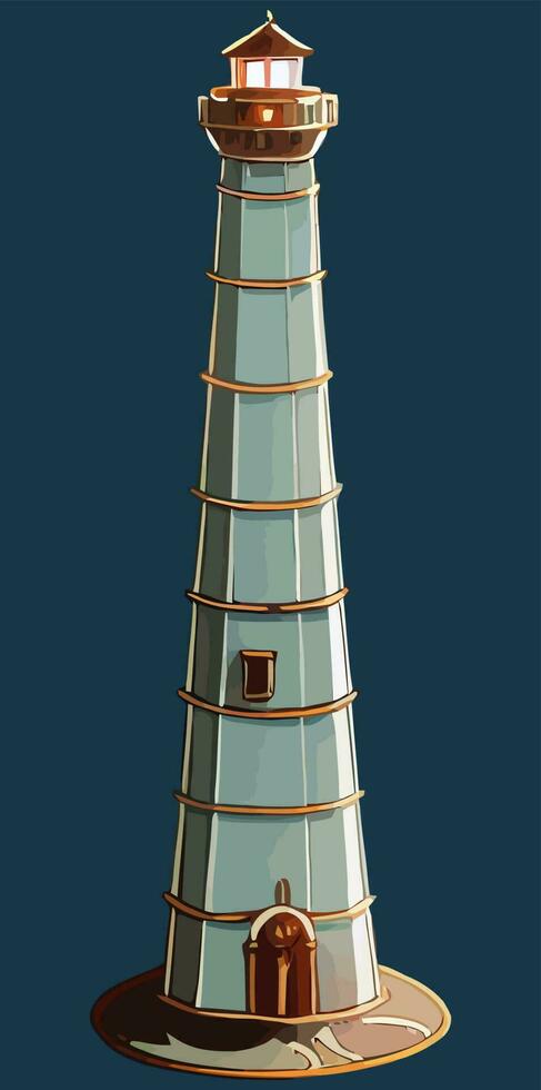 illustration vector graphic light house tower isolated