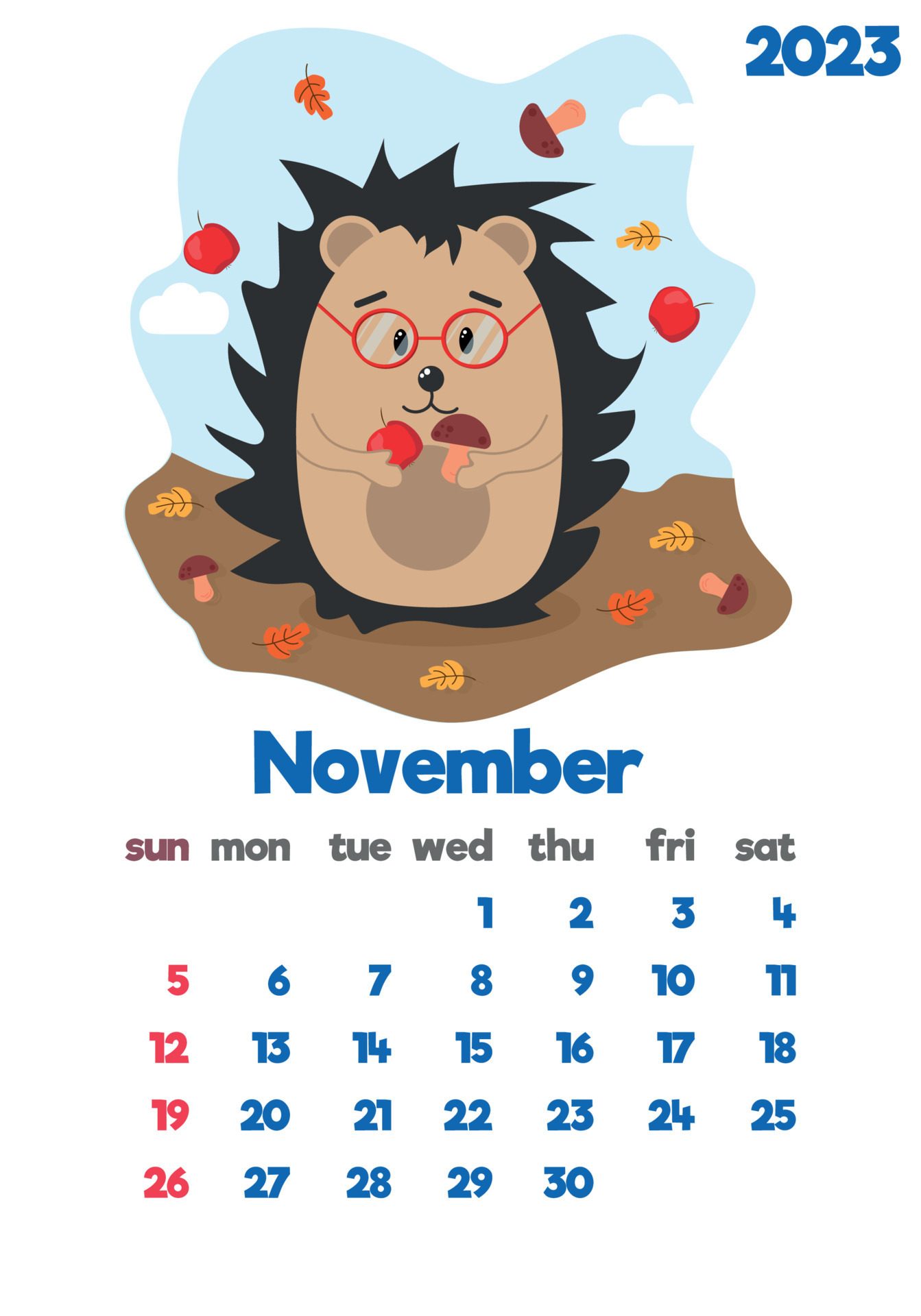 The Children s Calendar For 2023 With Cute Hieroglyphs On All Pages Is the-children-s-calendar-for-2023-with-cute-hieroglyphs-on-all-pages-is