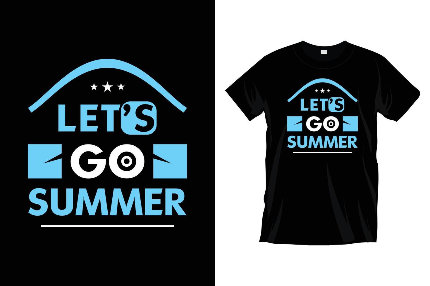 Let's go summer. vector