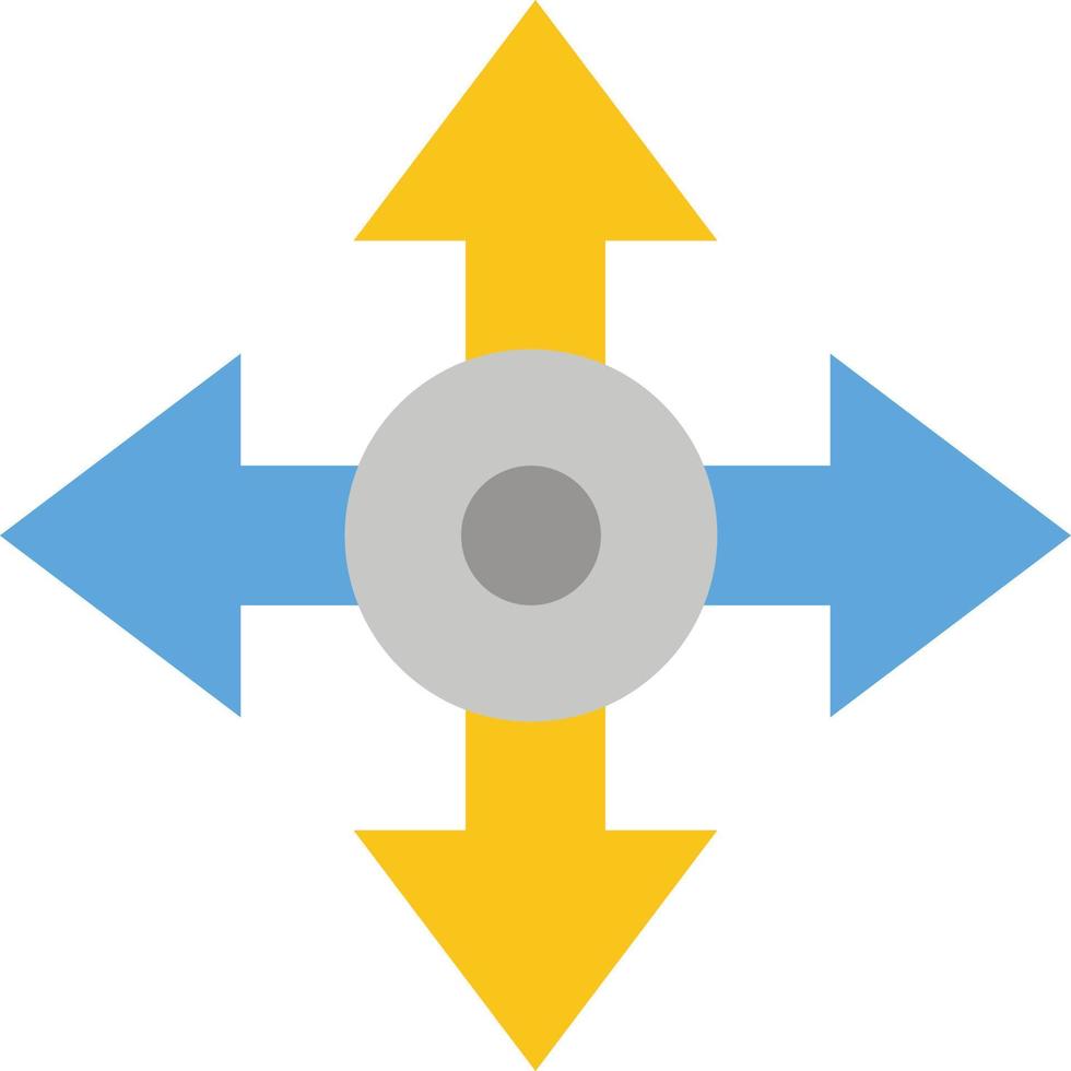 Arrow Map Location Navigation  Flat Color Icon Vector icon banner Template