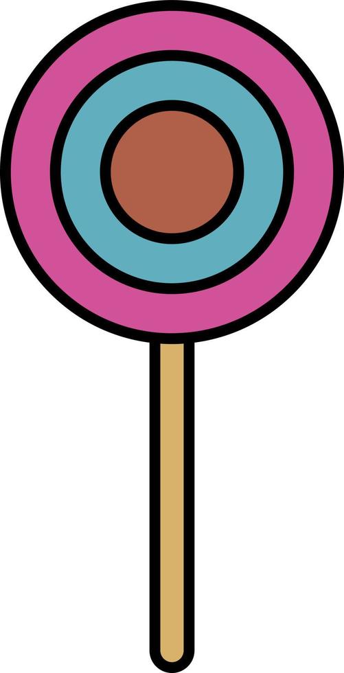 Simple lolipop, illustration, vector, on a white background. vector