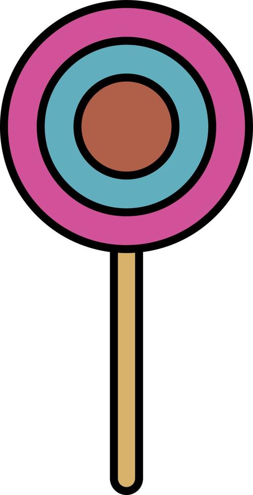 lolipop simple, ilustración, vector, sobre un fondo blanco. vector