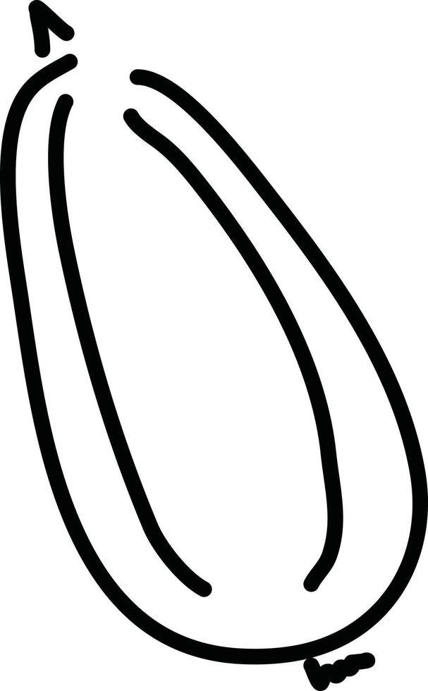 One cucumber, illustration, vector on a white background