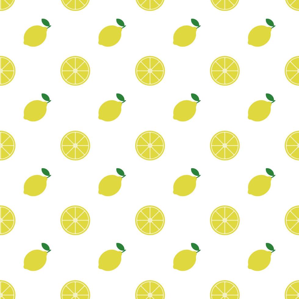 Lemon, seamless pattern, vector. vector