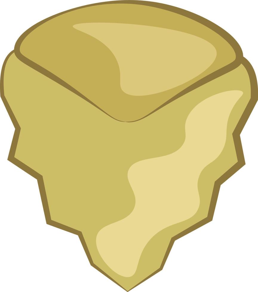 A sharp shark tooth, vector or color illustration.