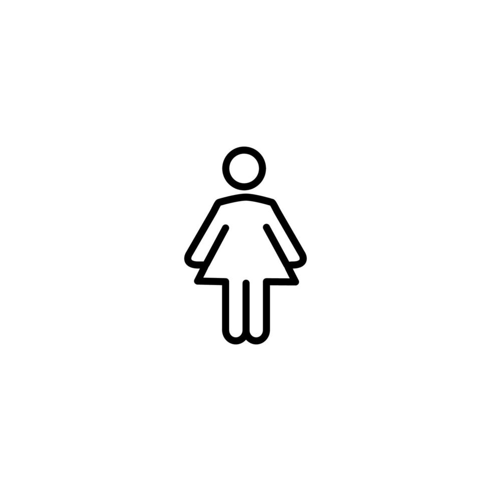Woman Icon Simple Vector Perfect Illustration