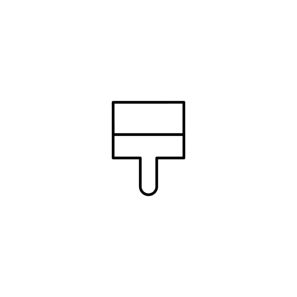 Paint Brush Icon Simple Vector Perfect Illustration