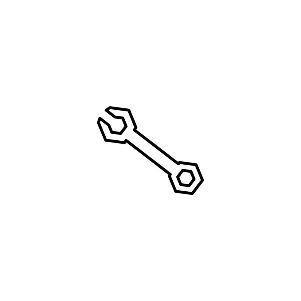 Wrench Icon Simple Vector Perfect Illustration