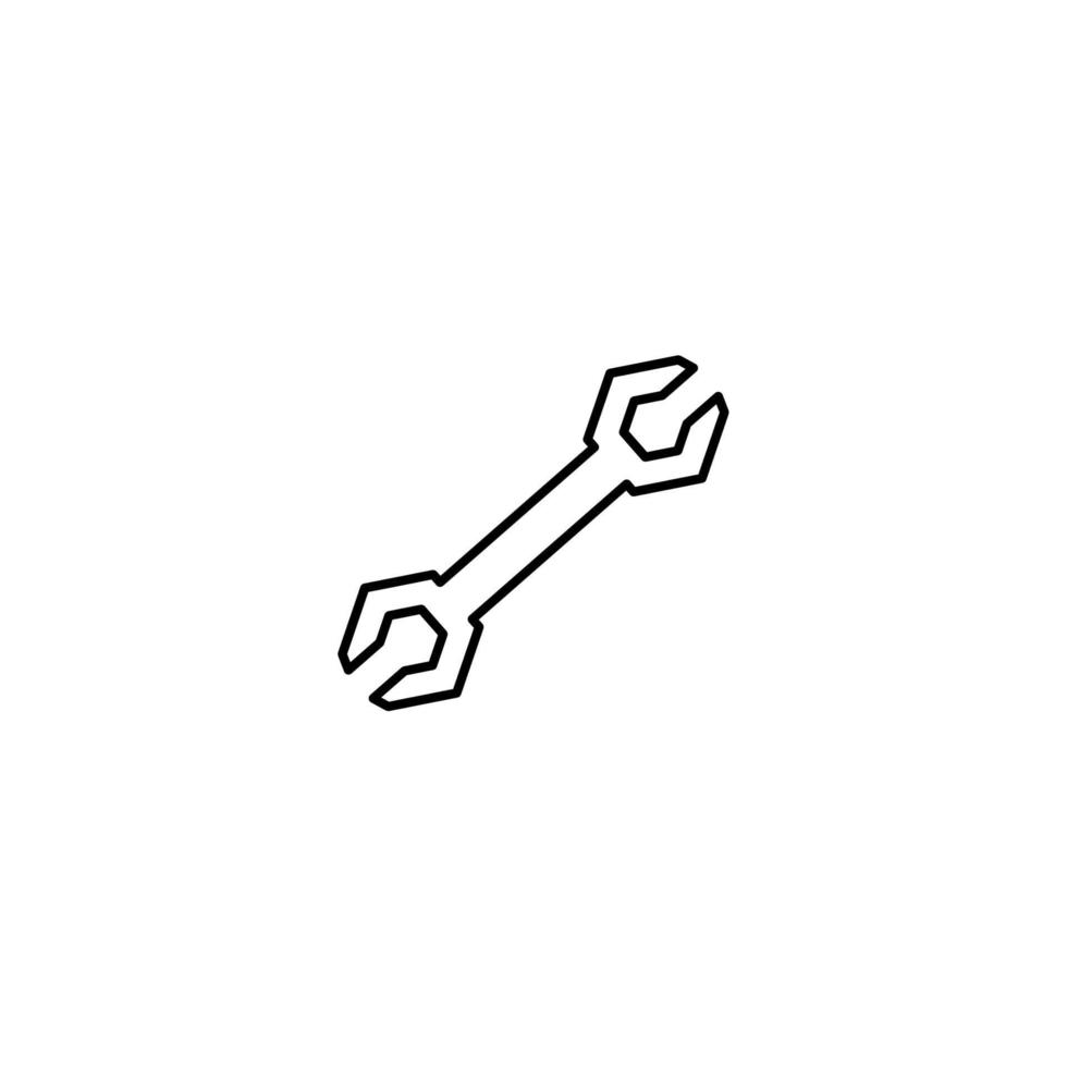 Wrench Icon Simple Vector Perfect Illustration