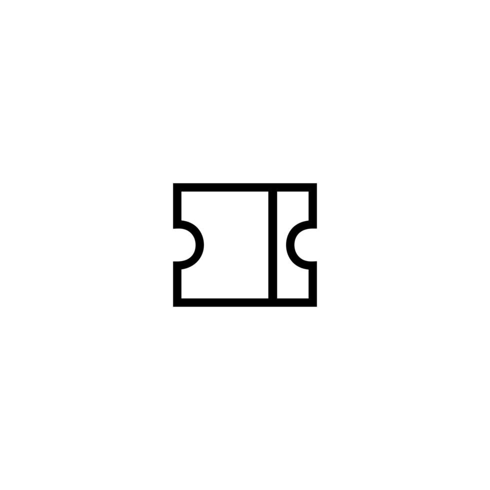 Ticket Icon Simple Vector Perfect Illustration
