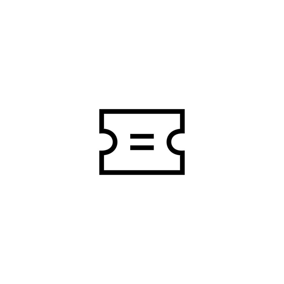 Ticket Icon Simple Vector Perfect Illustration