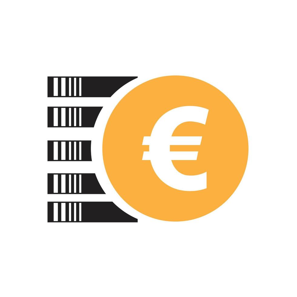 euro money vector icon illustration design template - vector