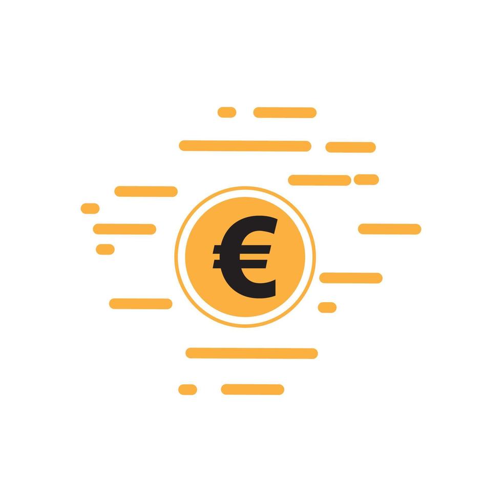 euro money vector icon illustration design template - vector