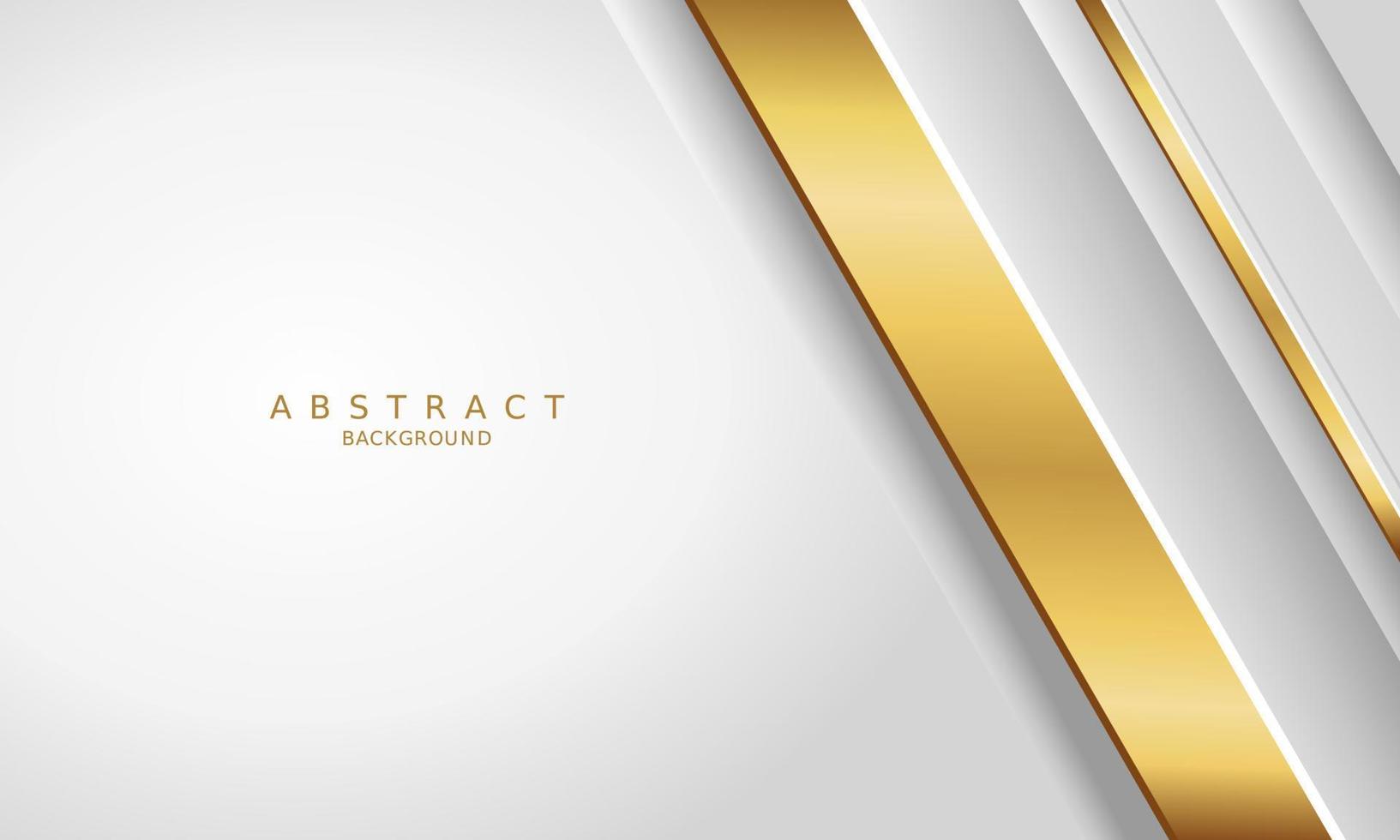 white luxury premium background and gold line. vector
