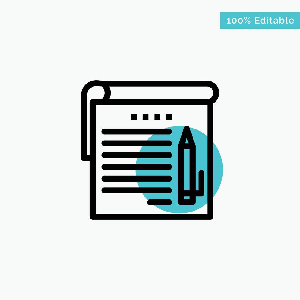 Assignment Job Application Test Line Icon Vector