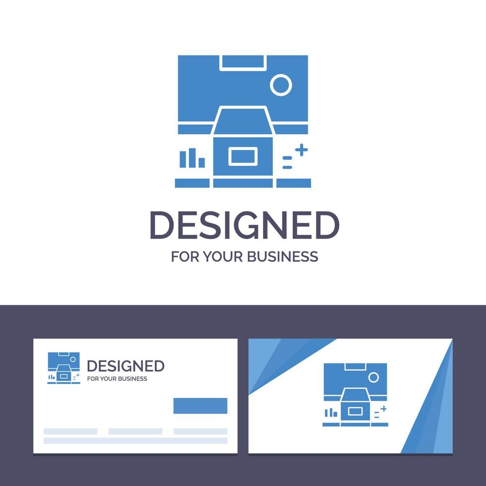 Creative Business Card and Logo template Cabin Center Control Panel Room Vector Illustration
