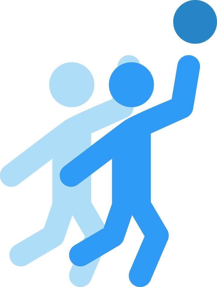 Playing basketball, illustration, vector, on a white background. vector