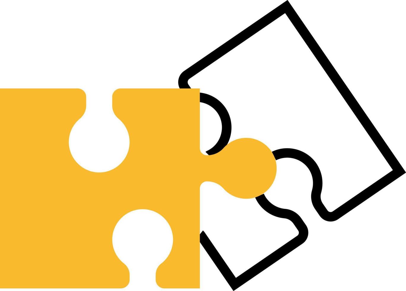 Puzzle game, illustration, vector on a white background.