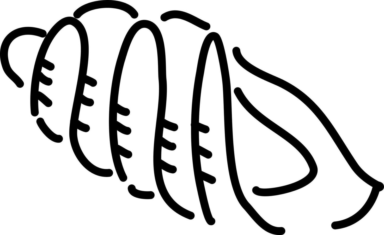 Concha de mar largo, ilustración, vector sobre un fondo blanco.