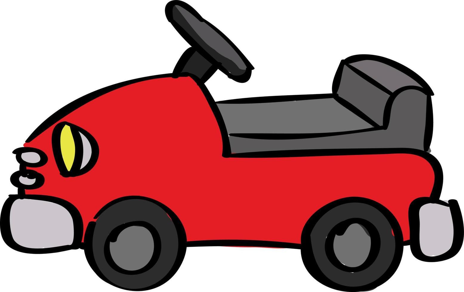 Car for kids, illustration, vector on white background.